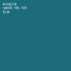 #1C6C7B - Elm Color Image