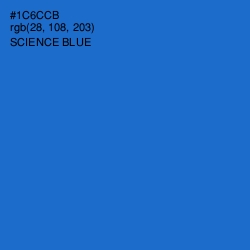 #1C6CCB - Science Blue Color Image