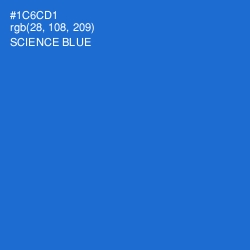 #1C6CD1 - Science Blue Color Image