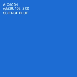 #1C6CD4 - Science Blue Color Image