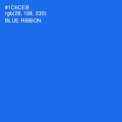 #1C6CEB - Blue Ribbon Color Image