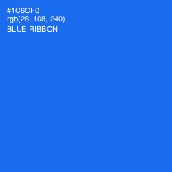#1C6CF0 - Blue Ribbon Color Image