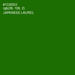 #1C6D02 - Japanese Laurel Color Image