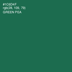 #1C6D4F - Green Pea Color Image