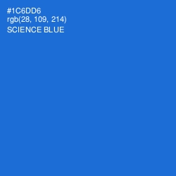 #1C6DD6 - Science Blue Color Image