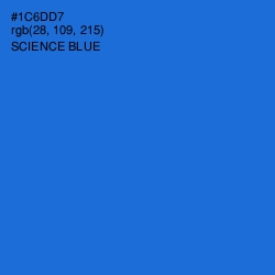 #1C6DD7 - Science Blue Color Image