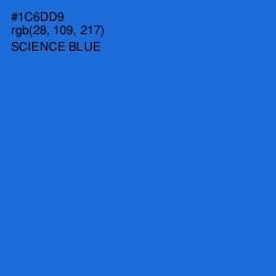 #1C6DD9 - Science Blue Color Image