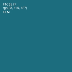 #1C6E7F - Elm Color Image