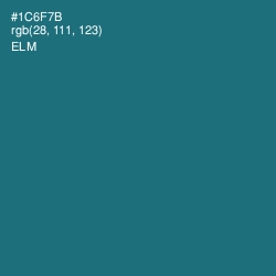 #1C6F7B - Elm Color Image