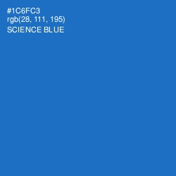 #1C6FC3 - Science Blue Color Image