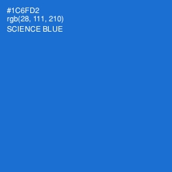 #1C6FD2 - Science Blue Color Image