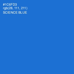 #1C6FD3 - Science Blue Color Image