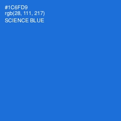 #1C6FD9 - Science Blue Color Image