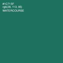 #1C715F - Watercourse Color Image