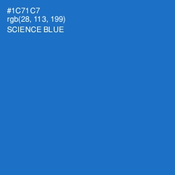 #1C71C7 - Science Blue Color Image