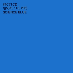 #1C71CD - Science Blue Color Image