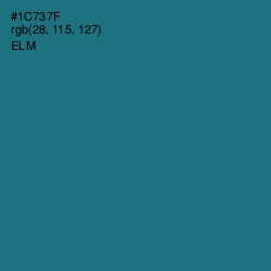 #1C737F - Elm Color Image