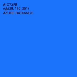 #1C73FB - Azure Radiance Color Image