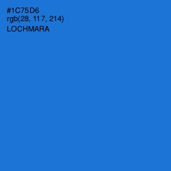 #1C75D6 - Lochmara Color Image