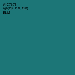 #1C7678 - Elm Color Image