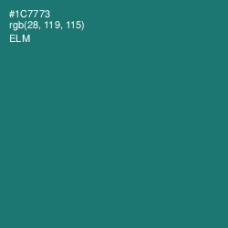 #1C7773 - Elm Color Image