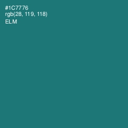 #1C7776 - Elm Color Image