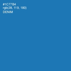 #1C77B4 - Denim Color Image