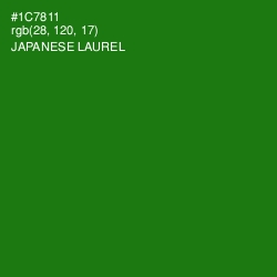 #1C7811 - Japanese Laurel Color Image