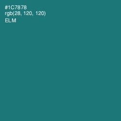 #1C7878 - Elm Color Image