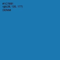 #1C78B1 - Denim Color Image