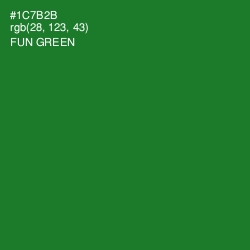 #1C7B2B - Fun Green Color Image