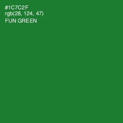 #1C7C2F - Fun Green Color Image