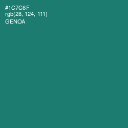 #1C7C6F - Genoa Color Image