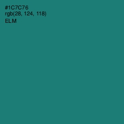 #1C7C76 - Elm Color Image