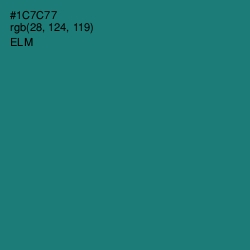 #1C7C77 - Elm Color Image