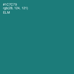 #1C7C79 - Elm Color Image
