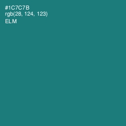 #1C7C7B - Elm Color Image