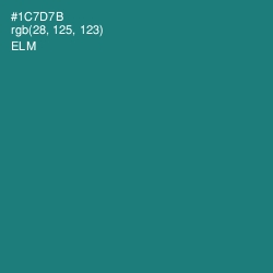 #1C7D7B - Elm Color Image