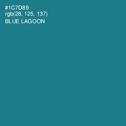 #1C7D89 - Blue Lagoon Color Image
