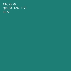 #1C7E75 - Elm Color Image