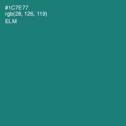 #1C7E77 - Elm Color Image