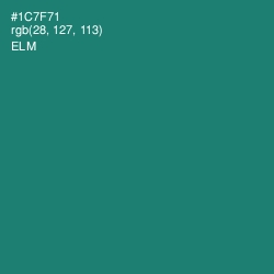 #1C7F71 - Elm Color Image