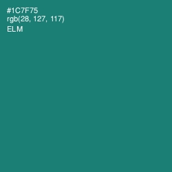 #1C7F75 - Elm Color Image