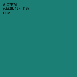 #1C7F76 - Elm Color Image