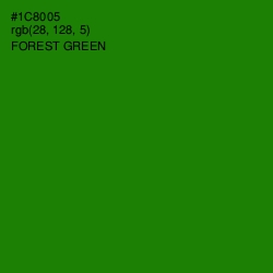 #1C8005 - Forest Green Color Image