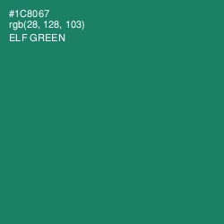 #1C8067 - Elf Green Color Image