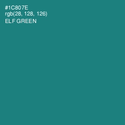 #1C807E - Elf Green Color Image