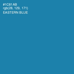 #1C81AB - Eastern Blue Color Image