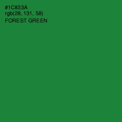 #1C833A - Forest Green Color Image