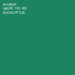 #1C855F - Eucalyptus Color Image